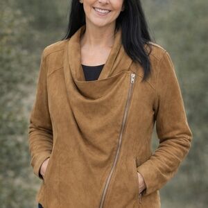 Blank NYC Women's Brown Leather Jacket